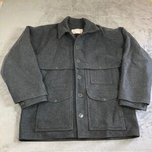 Vintage C.C.Filson Double Mackinaw Cruiser Jacket Mens 100%virgin Wool Size 42/L